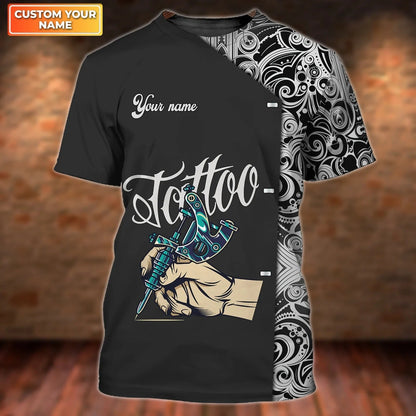 3D All Over Print Tattoo Artist Shirt, Men Tattoo Uniform, Premium Shirt For Tattoo Lover, Tattoo Design On Shirt TO2616