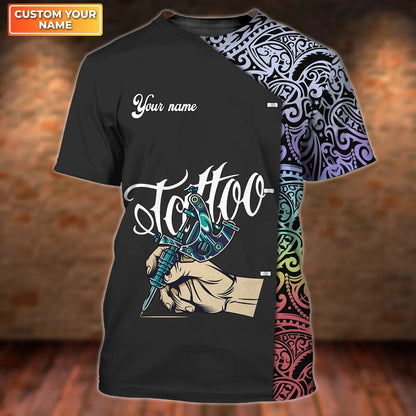 3D All Over Print Tattoo Artist Shirt, Men Tattoo Uniform, Premium Shirt For Tattoo Lover, Tattoo Design On Shirt TO2616