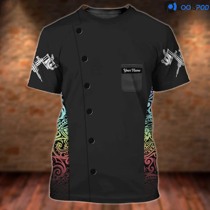 Personalized 3D Full Print Tattoo T Shirt Men Women, Love Tattoo Artist Shirts, Tattoo Shop Uniform, Gift For Tattoo Lover TO2615