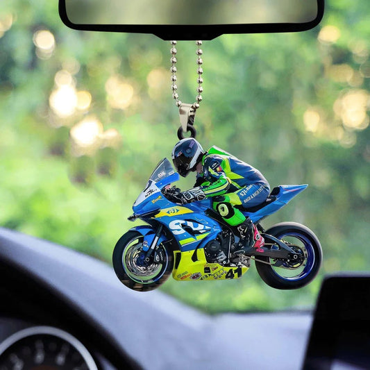 Mortocycle Racing Hanging Ornament Car Decoration For Biker OO1123