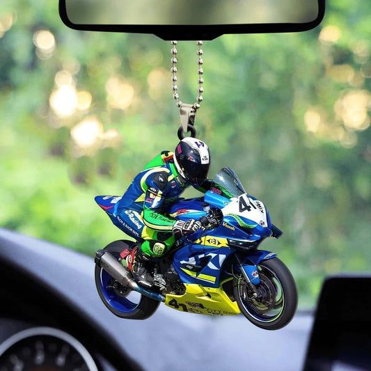 Motor Racing Hanging Ornament Motorcycle Car Interior Ornaments OO1122