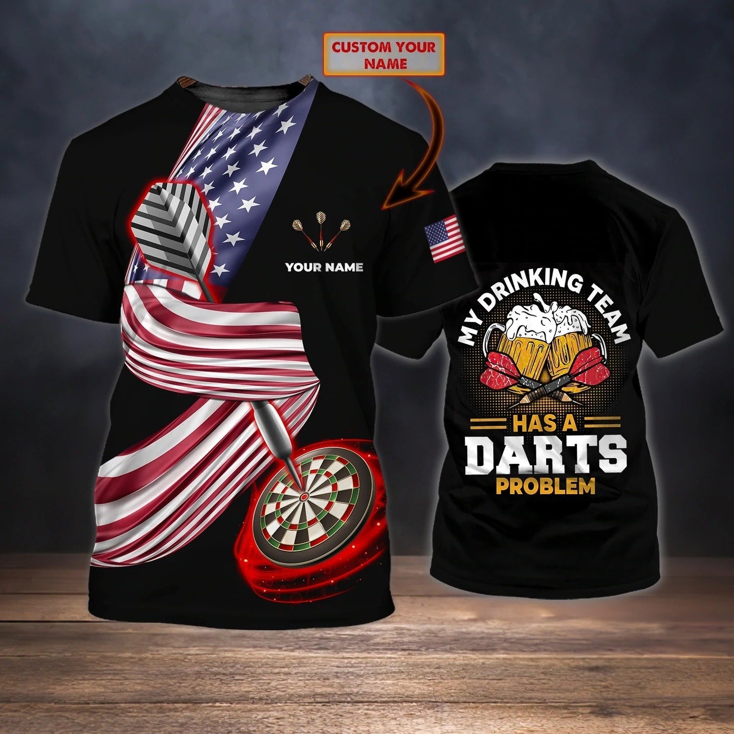 Personalized 3D Full Print Dart And Beer Shirt For Men And Women, Drinking Beer Dart Shirt, Dart Gift TO0672