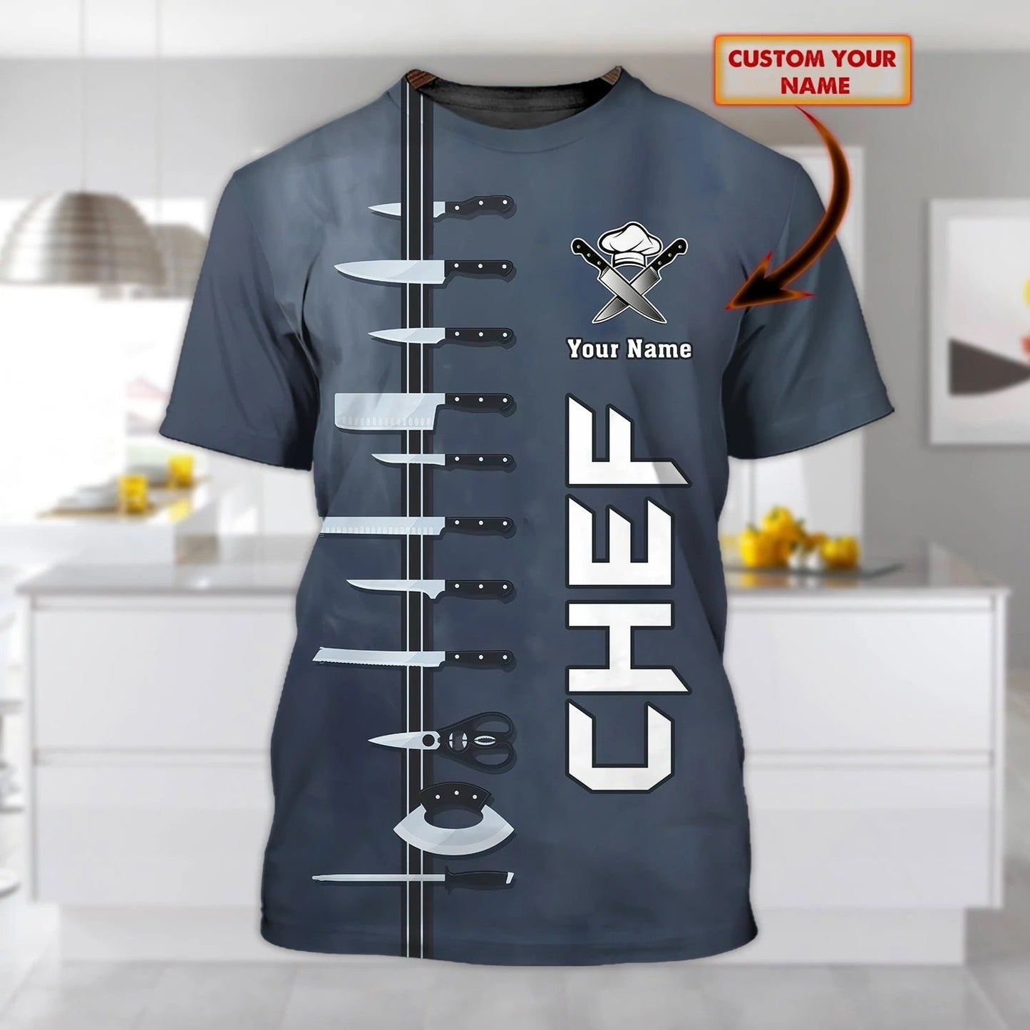 Custom 3D All Over Print Shirt For Chef, Master Chef Tshirt, Sublimation Cooker Shirt, Cooking 3D Shirts TO0260