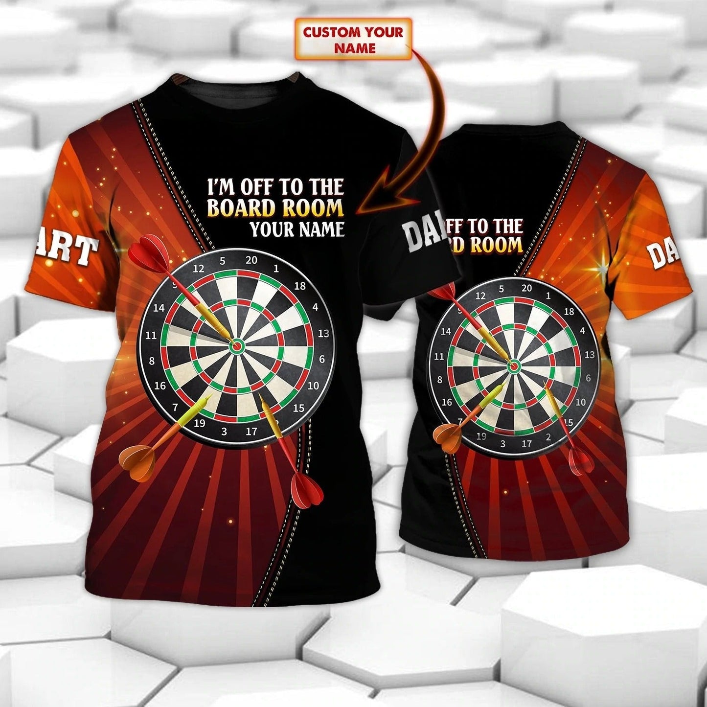 Customized 3D Full Printed I Play Dart Shirt For Dart Player, I Love Dart Shirts, Present For Dart Lover TO0668