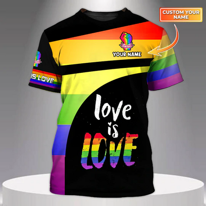 Custom Shirt For Gaymer, Pride Month Tshirt, Love Is Love, Support LGBT Shirt LO0800