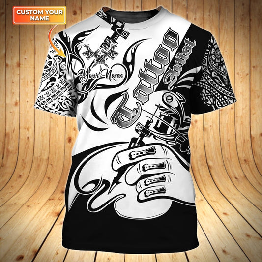 Tattoo Artist Personalized 3D Tshirt Gift For Tattoo Men Tatoo Lover Shirts TO1604