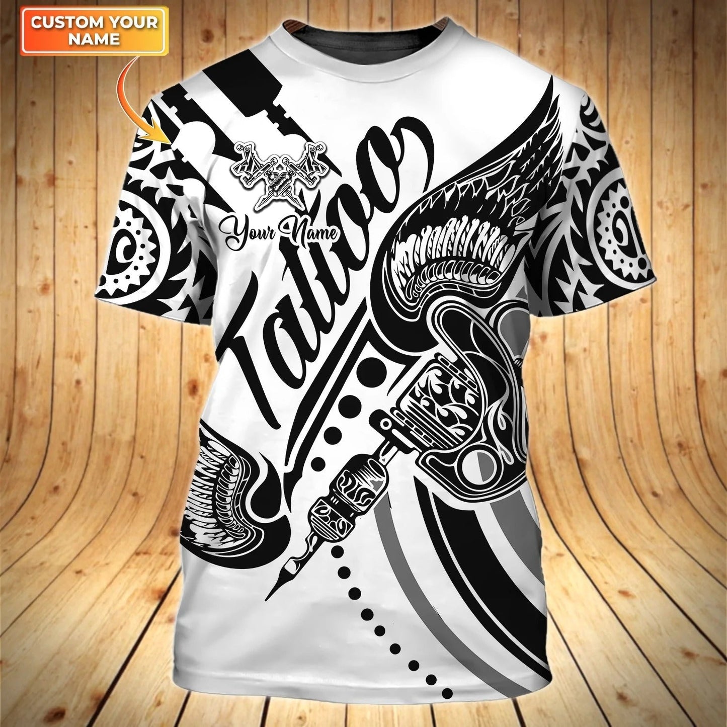 Customized 3D Tattoo Shirt Men Women Tattoo Artist Uniform Tattoo Lover Gifts TO1643