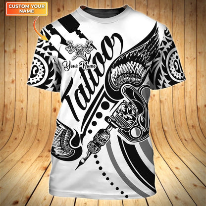 Customized 3D Tattoo Shirt Men Women Tattoo Artist Uniform Tattoo Lover Gifts TO1643