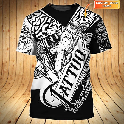 Personalized Tattoo Artist Shirt Sublimation Tattoo On Shirt Men Women Tattoo Shop Uniform TO1649