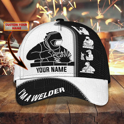 3D Classic Cap I'M A Welder Personalized Name Cap Lasfour CA1051