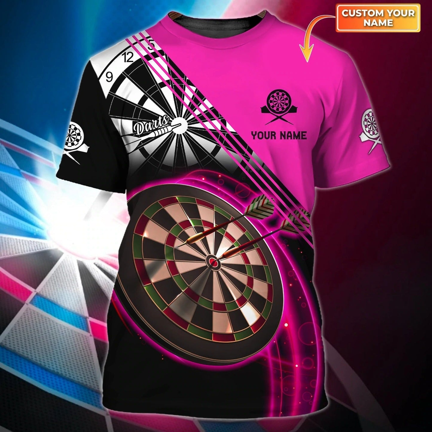 Customized 3D Dart Shirt For Men And Women, Dart On Shirt, Custom Dart Shirt, Gift For Dart Player TO0666