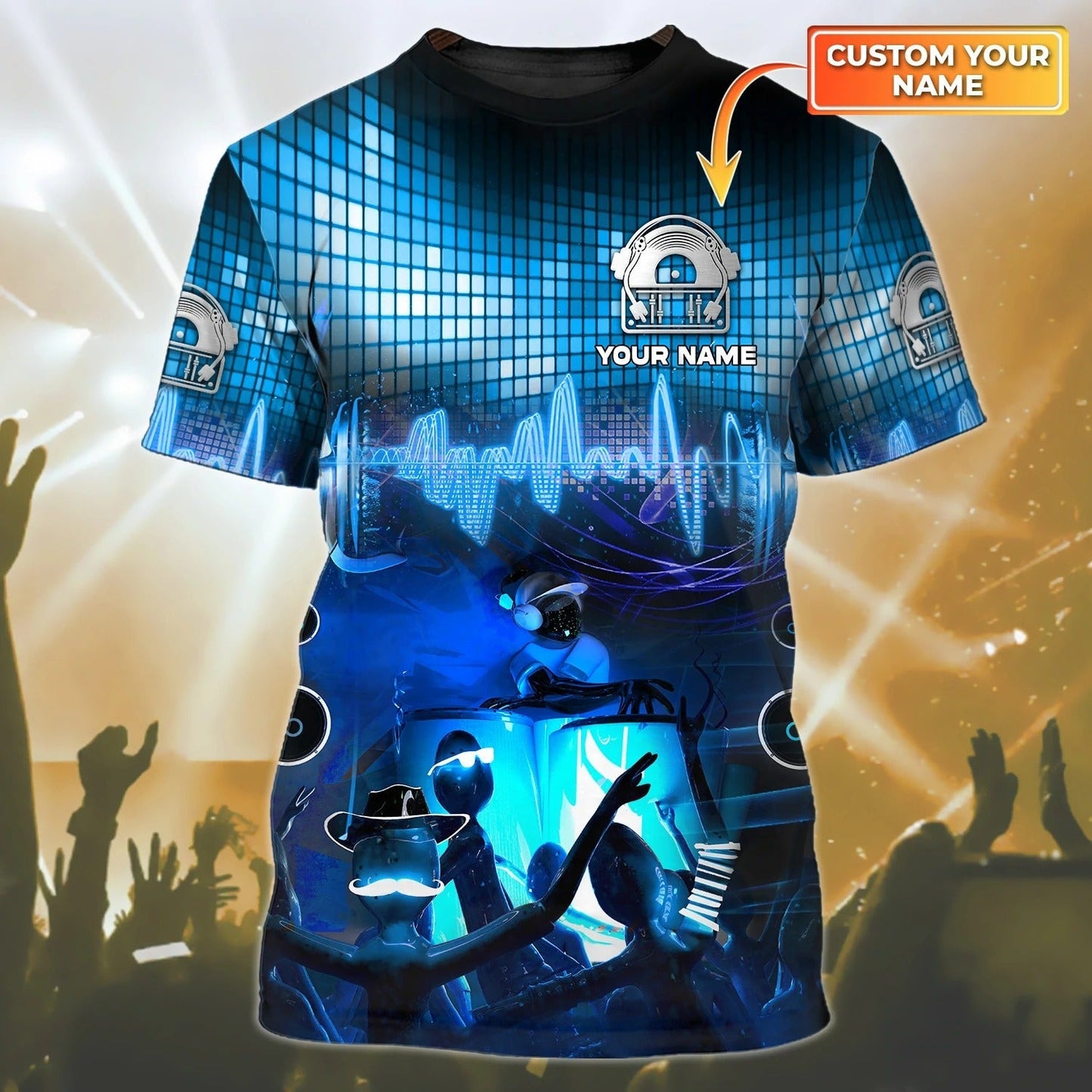 Personalized Deejay 3D T Shirt, Colorful Premium Dj Shirts Full Print, Cool Best Present To Disc Jockey TO0035