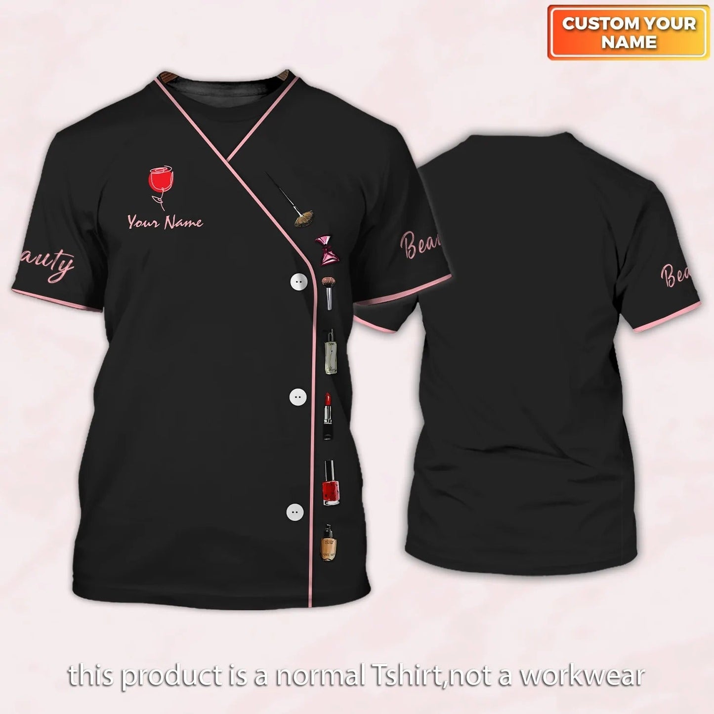 Custom 3D All Over Print Beauty Consultant Shirt Women, Beauty Make Up T Shirt TO2660