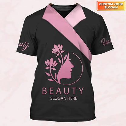 Beauty Consultant Personalized Your Slogan 3D Tshirt For Make Up Artist, Beauty Tech Shirts For Her TO2644