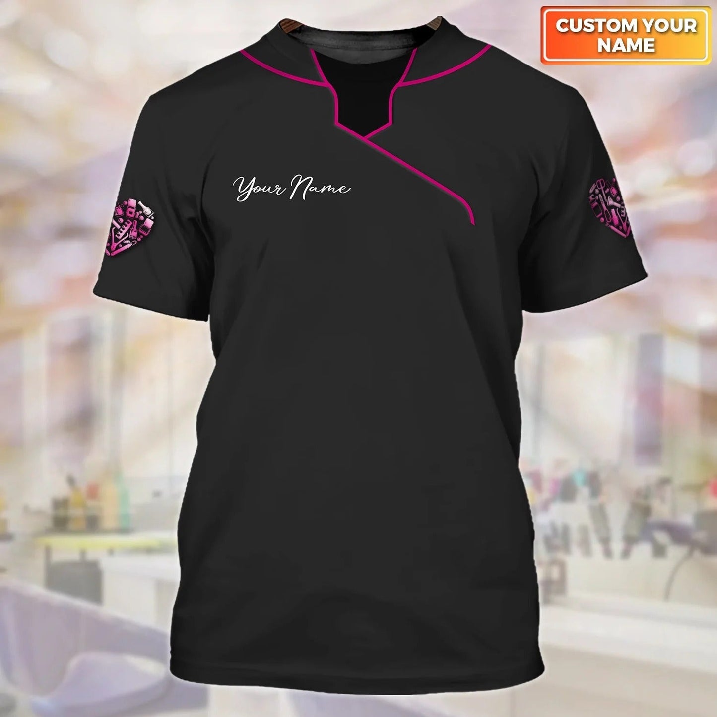 Custom Women Beauty Tech Tshirt, Beauty Is My Business 3D All Over Print T Shirt, Gift For Beauty Shop TO2648