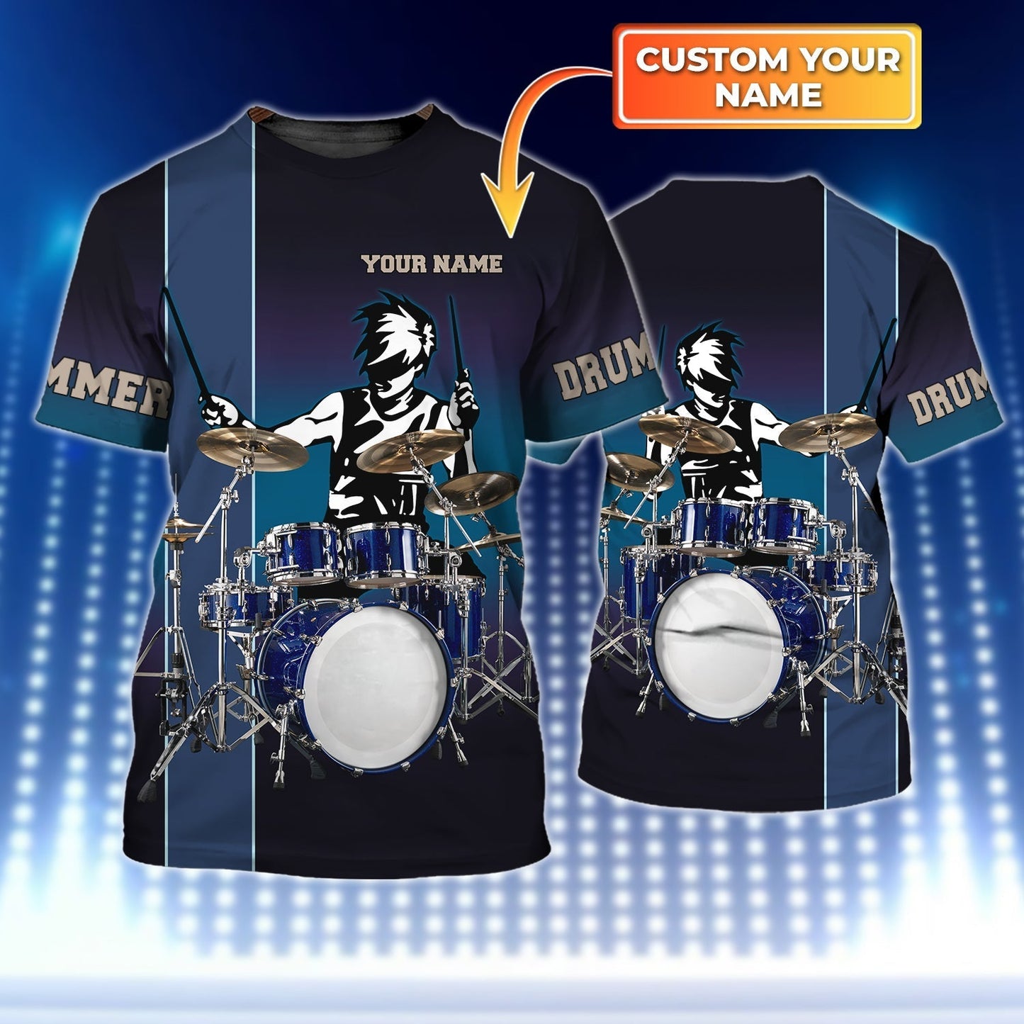 Personalized Drummer 3D Shirt Men Women Playing Drum Shirts Gift For A Drummer TO1904