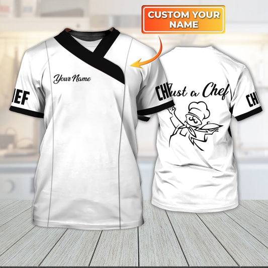 Personalized Chef Shirt Gift For A Master Chef Just A Chef Funny Shirts Men Women TO1318