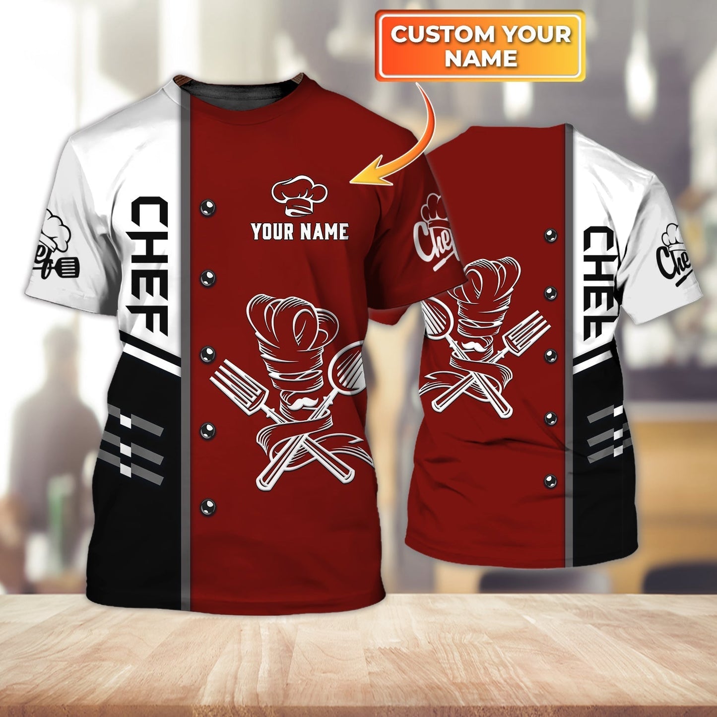 Custom Chef Shirt 3D Sublimation Master Chef Tshirt Gift For Master Chef TO1816