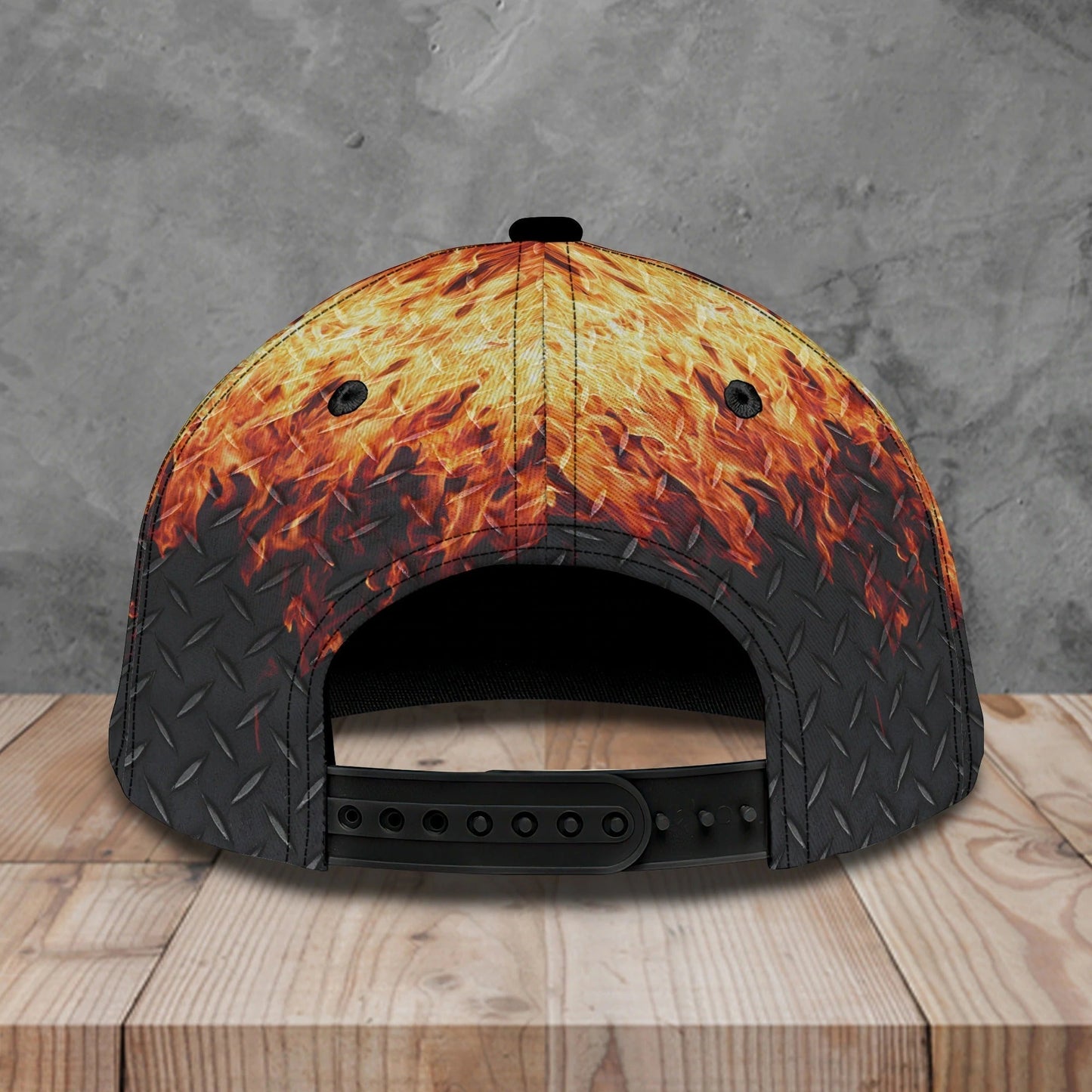 Custom With Name Fire Man Baseball Cap, Classic 3D Full Print Hat Cap For Firefighters CO0409