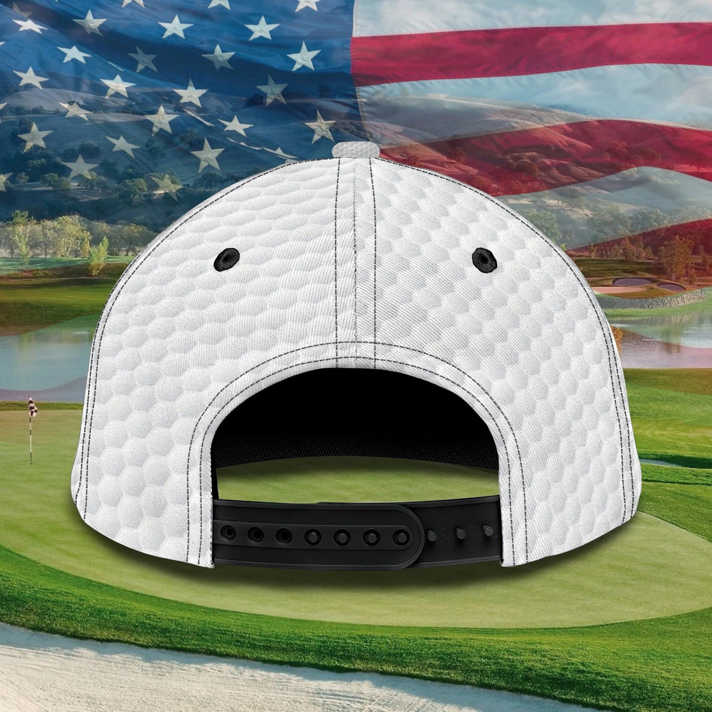 Personalized Progress Of A Golf Master 3D Cap Hat, I Love Golf Full Print White Cap Hat CO0373