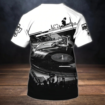 Personalized Deejay 3D T Shirt, Colorful Premium Dj Shirts Full Print, Cool Best Present To Disc Jockey TO0035