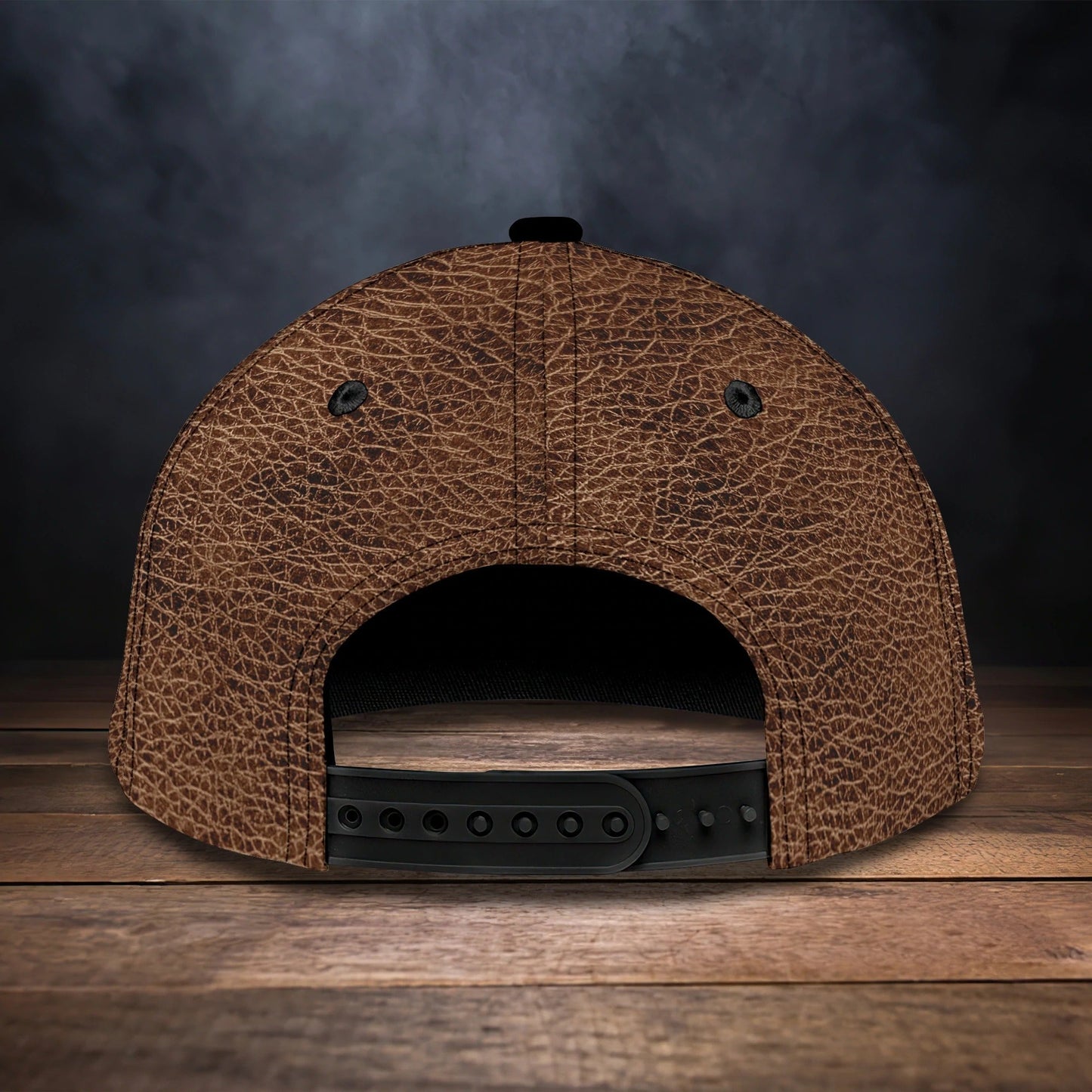 Baseball Guitar Cap Hat For Travel Summer, Guitar Cap Leather Brown Pattern, Best Gift To Guitarist CO0430