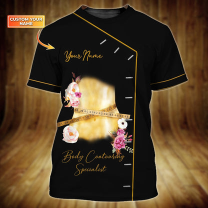 Body Contouring Shirt, Body Contouring Specialist Black Shirts Men Women TO1146