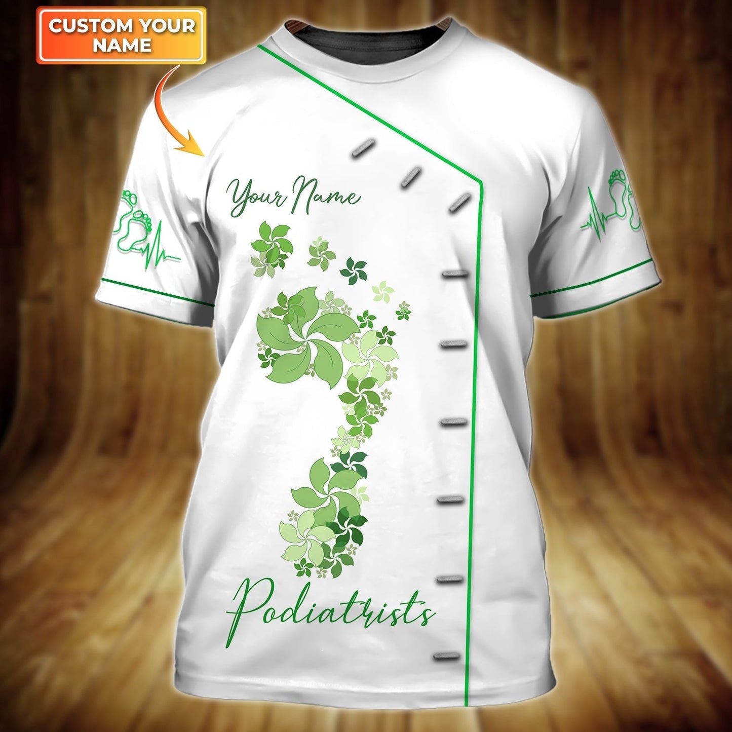 Custom 3D All Over Printed Podiatrists T Shirt TO1150