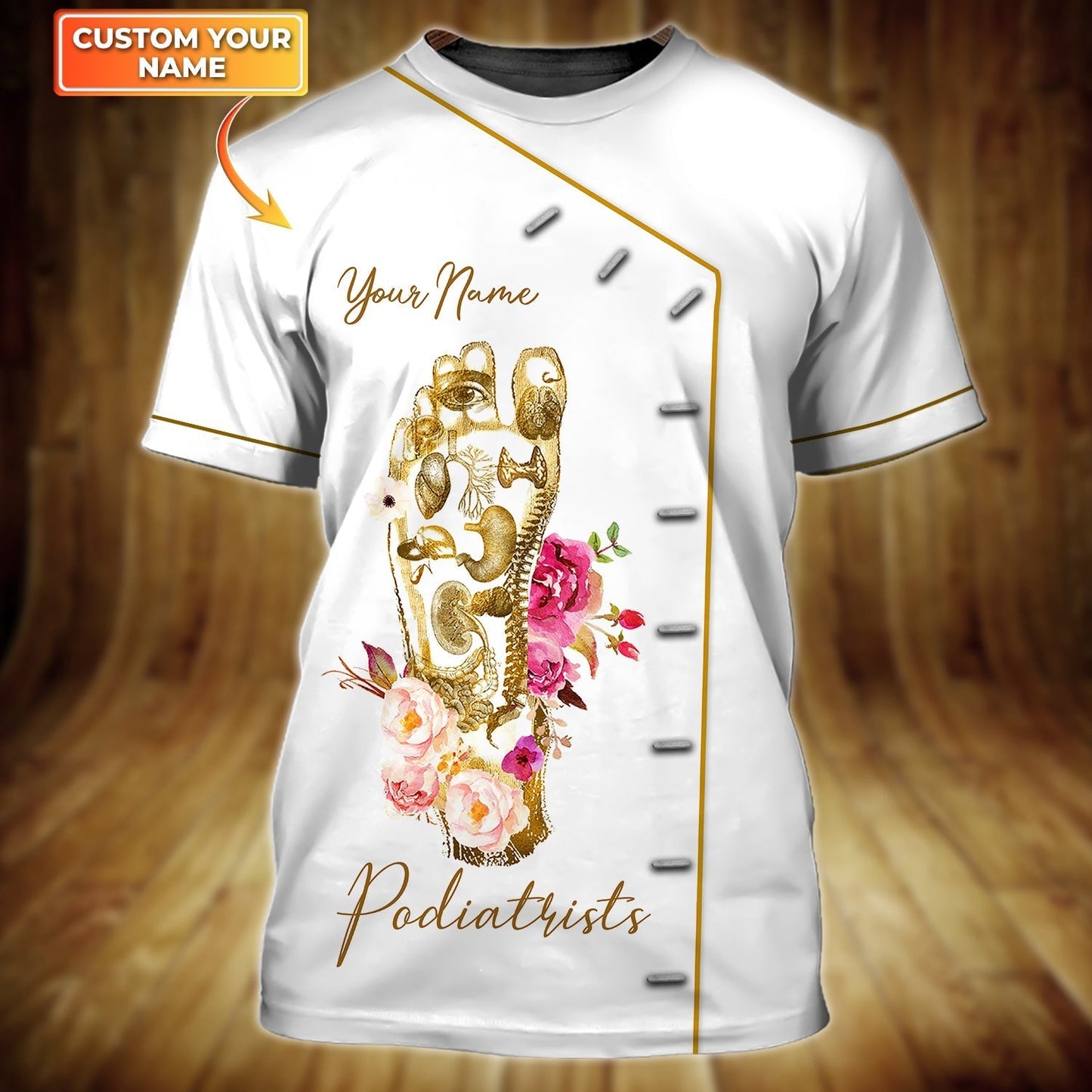 Custom White 3D T Shirt For Podiatrists, Podiatrists Shirt Men Women TO1149