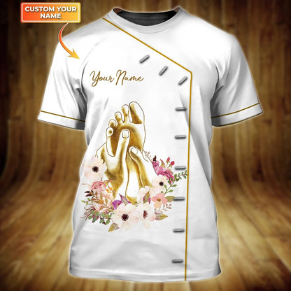 Personalized 3D Tshirt Tad, Foot and Palmar Reflexology Shirt TO1016