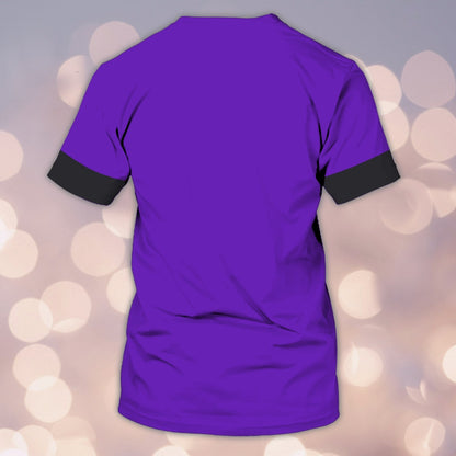 Personalized 3D Tshirt Tad Body Contouring Specialist Purple Shirt TO1276