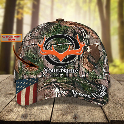 3D Classic Cap Deer Hunting Personalized Name Cap 568 Lasfour CA1668