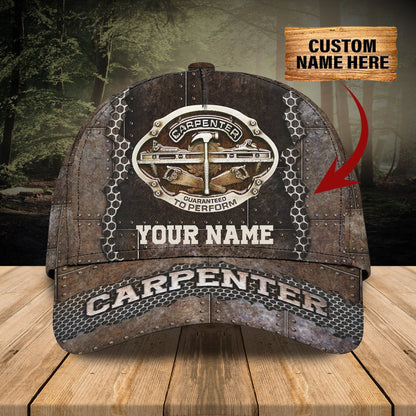 3D Classic Cap Carpenter 2 Personalized Name Cap Lasfour CA1962