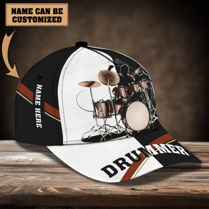 3D Classic Cap Drum 01 Personalized Name Cap Lasfour CA0642