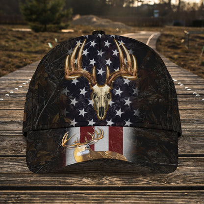 3D Classic Cap Deer Hunter Personalized Name Cap Lasfour CA0716