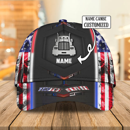 3D Classic Cap Trucker 01 Personalized Name Cap Lasfour CA0683