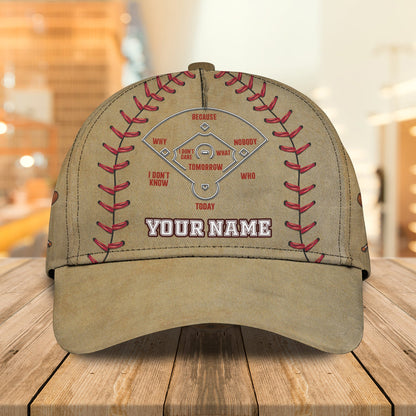 3D Classic Cap Baseball 02 Personalized Name Cap Lasfour CA0620