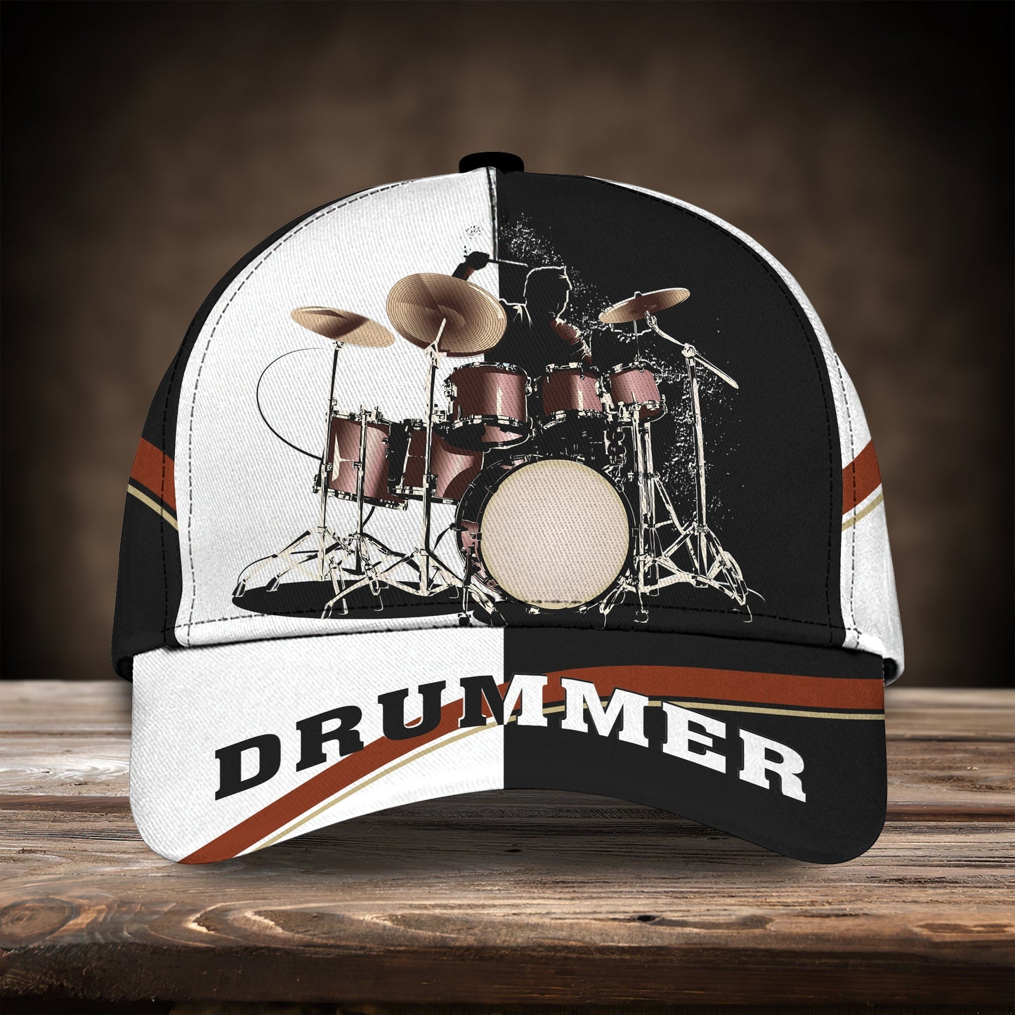 3D Classic Cap Drum 01 Personalized Name Cap Lasfour CA0642