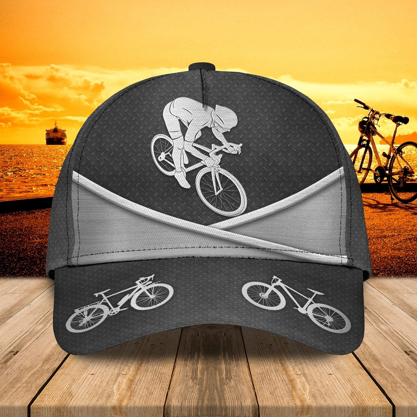 3D Classic Cap Bicycle Cap2 Personalized Name Cap Lasfour CA1996