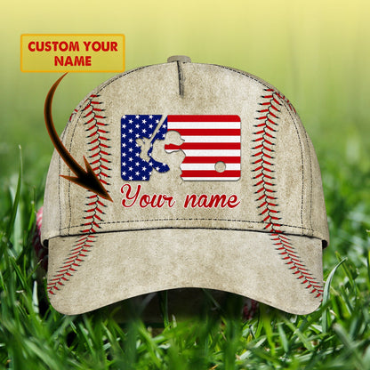 3D Classic Cap Baseball Personalized Name Cap Lasfour CA2353