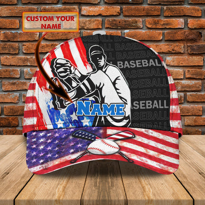 3D Classic Cap Baseball Personalized Name Cap 5 Lasfour CA0631