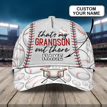 3D Classic Cap Grandson Baseball Personalized Name Cap Lasfour CA1490