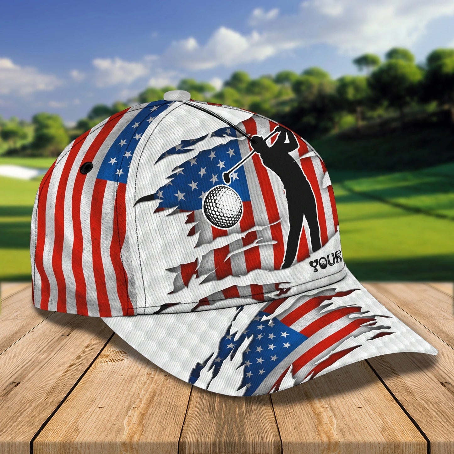 Customized 3D All Over Print Mens Golf Cap For Mens, Birthday Gift For Golf Man, Golfer Friends Best Gifts CO0357