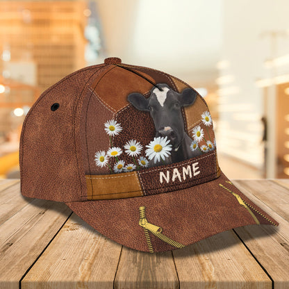 3D Classic Cap Cow Personalized Name Cap 10 Lasfour CA0629