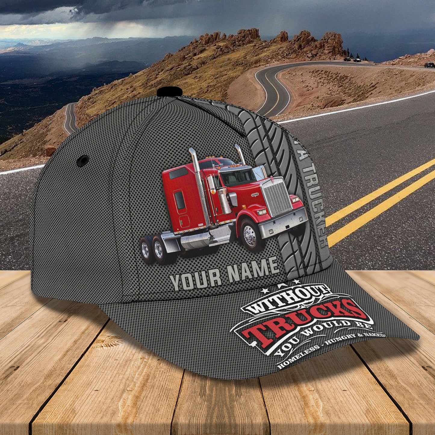 3D Classic Cap Truckerpersonalized Name Cap Lasfour CA0531