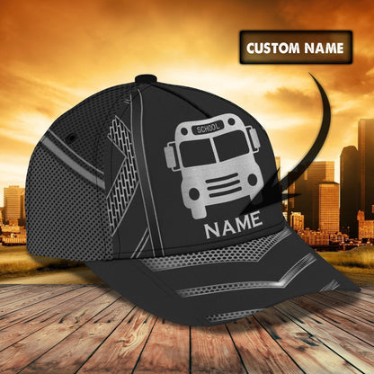 3D Classic Cap Bus Personalized Name Cap Lasfour CA0575