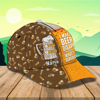 3D Classic Cap Beer 18 Personalized Name Cap Lasfour CA2092