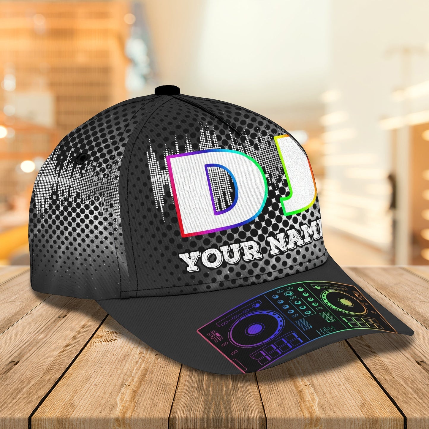 Personalized 3D Classic Cap Hat For Dj Player, Present To Dj Friend, Deezay Cap Hat, Baseball Dj Cap, Dj Hat CO0517