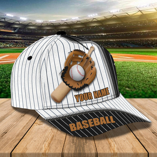 3D Classic Cap Baseball Personalized Name Cap Lasfour CA0906