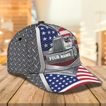 3D Classic Cap Trucker Cap1Personalized Name Cap Lasfour CA0536